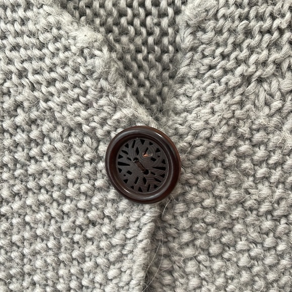 Kaisely Cardigan Short Sleeve Round Neck Sweater Women’s Tops Gray size Large - Picture 4 of 6